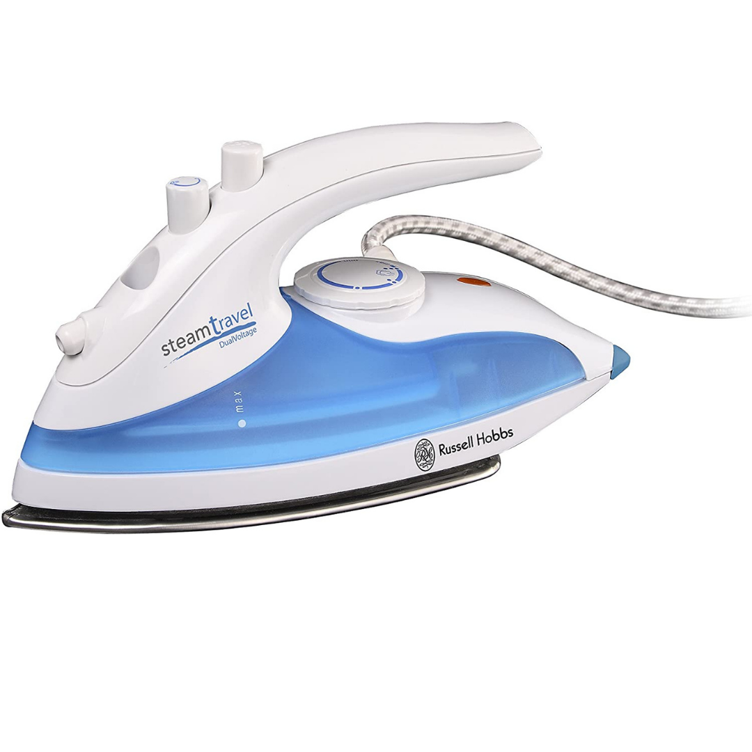 Russell Hobbs Steam Glide Travel Iron l White/Blue - 22470