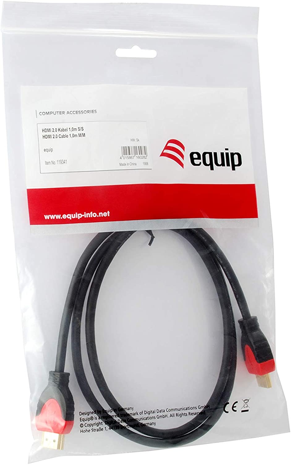 Equip HDMI A to HDMI A Cable