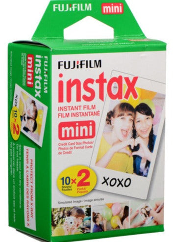 Papel fotográfico instantáneo Fujifilm Instanx Mini Twin Pack Blanco Gollo  Costa Rica