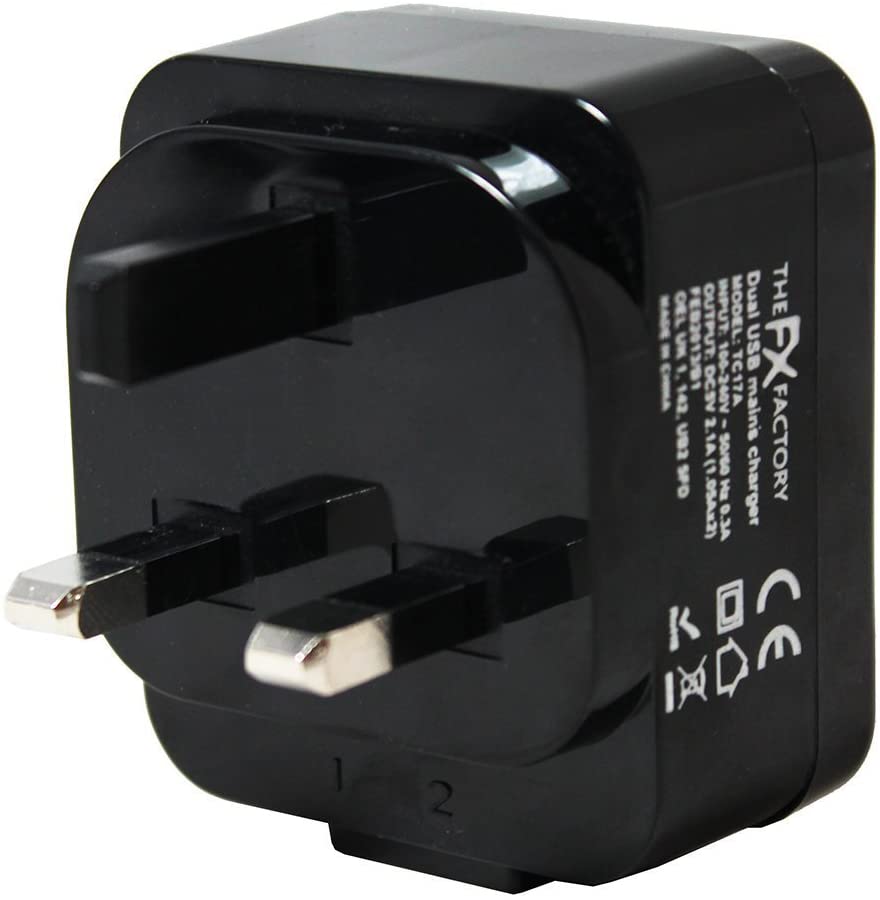 Cargador de viaje doble FX 3 en 1 | Negro