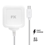 FX Mains Charger - USB Type C - 2.1A | White