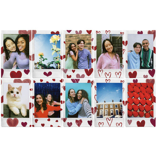 Fujifilm Instax MINI Heart Sketch Instant Film | 10 Exposures