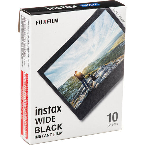 Fujifilm Instax Wide Black Instant Film | 10 Exposures