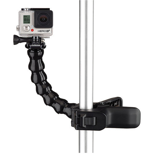 GoPro Jaws Camera Clamp Mount + Adjustable Neck