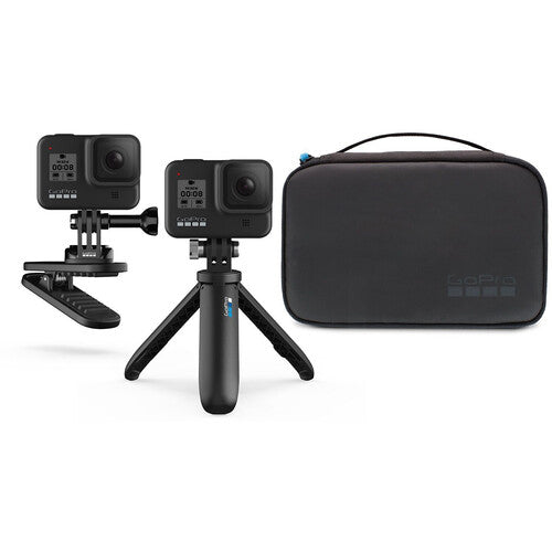 GoPro Travel Kit - Shorty + Magnetic Swivel Clip + Camera Case