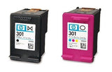 HP 301 2-Pack Black/Tri-Colour Ink Cartridge - N9J72AE