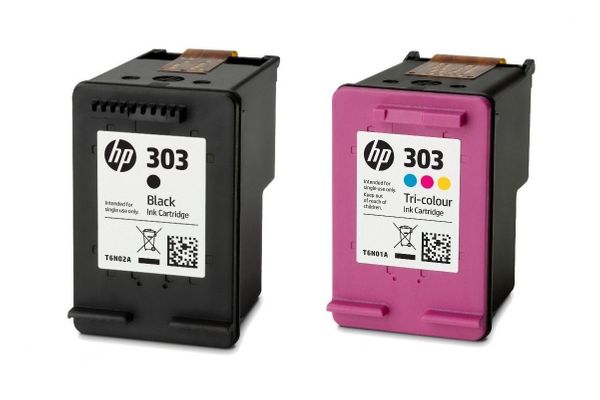 HP 303 2-Pack Black/Tri-color Original Ink Cartridges - 3YM92AE