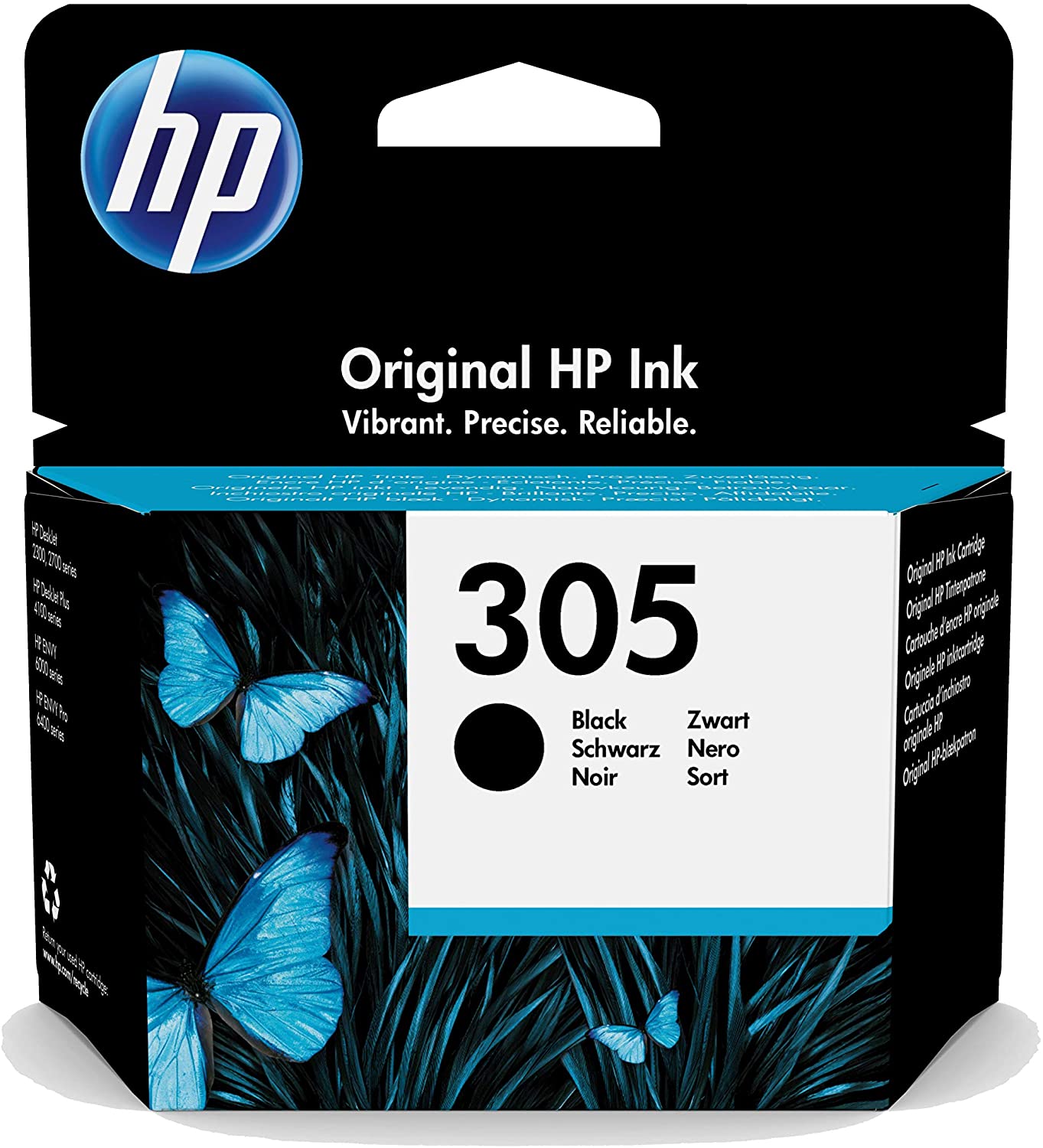 Cartucho de tinta negra original HP 305 | 3YM61AE