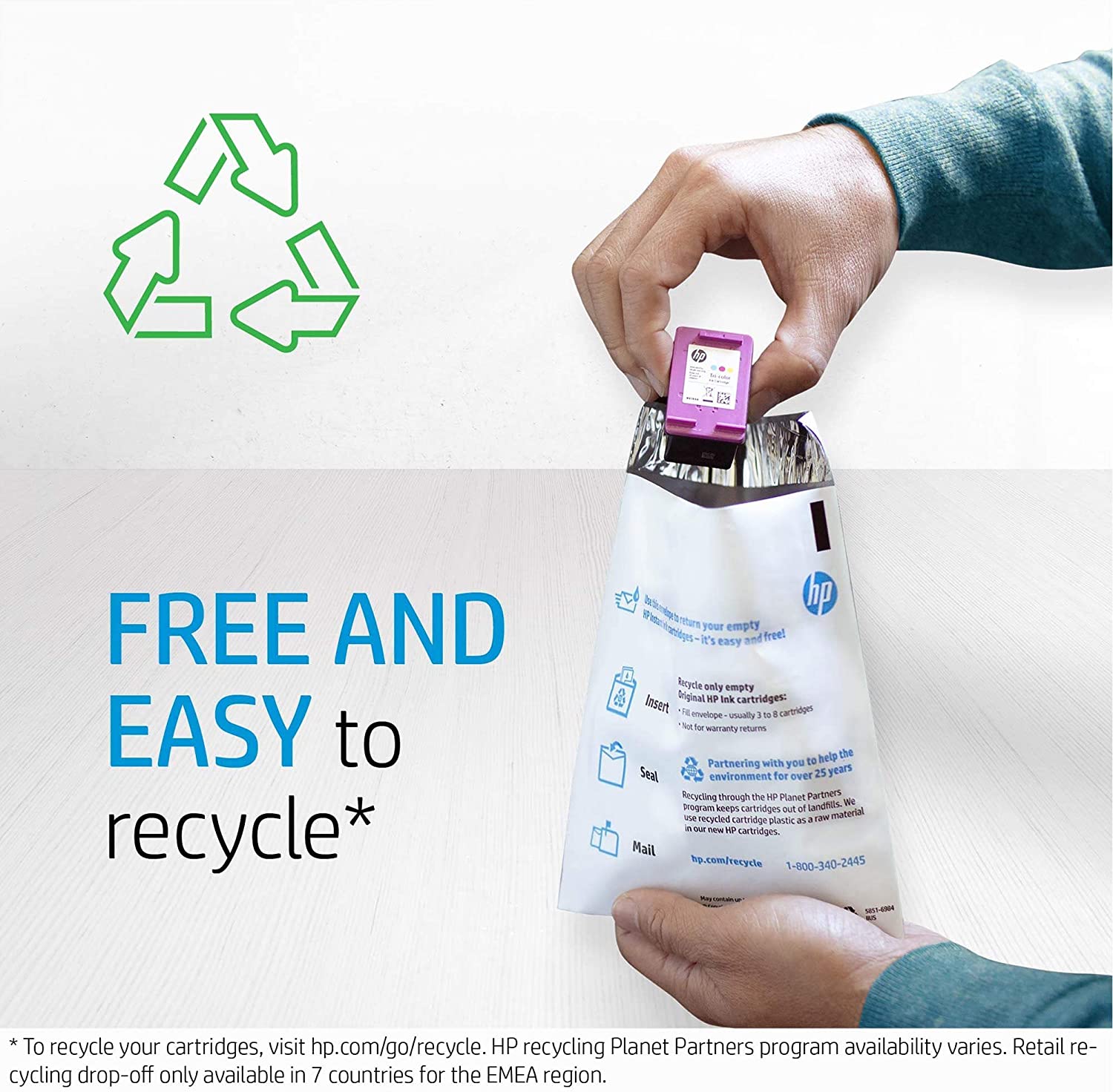 Cartucho de tinta tricolor original HP 305 | 3YM60AE