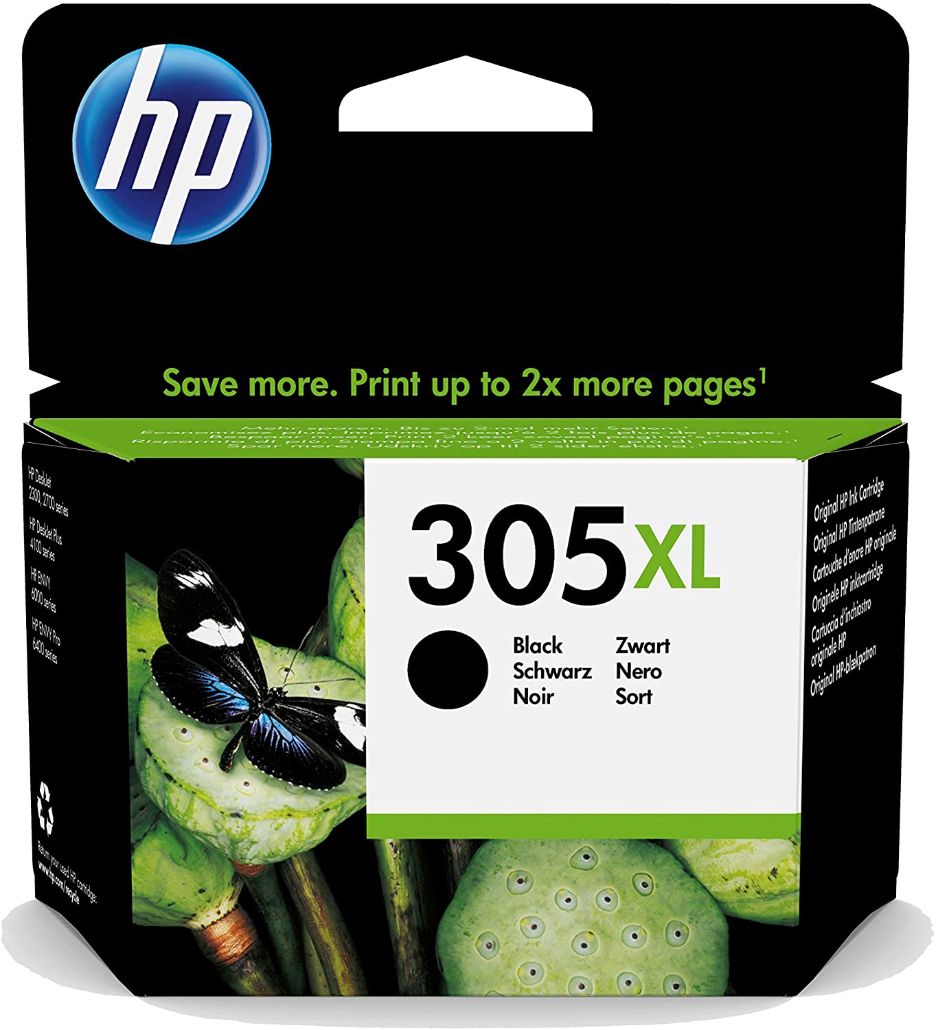 HP 305XL Original Black High Yield Ink Cartridge | 3YM62AE