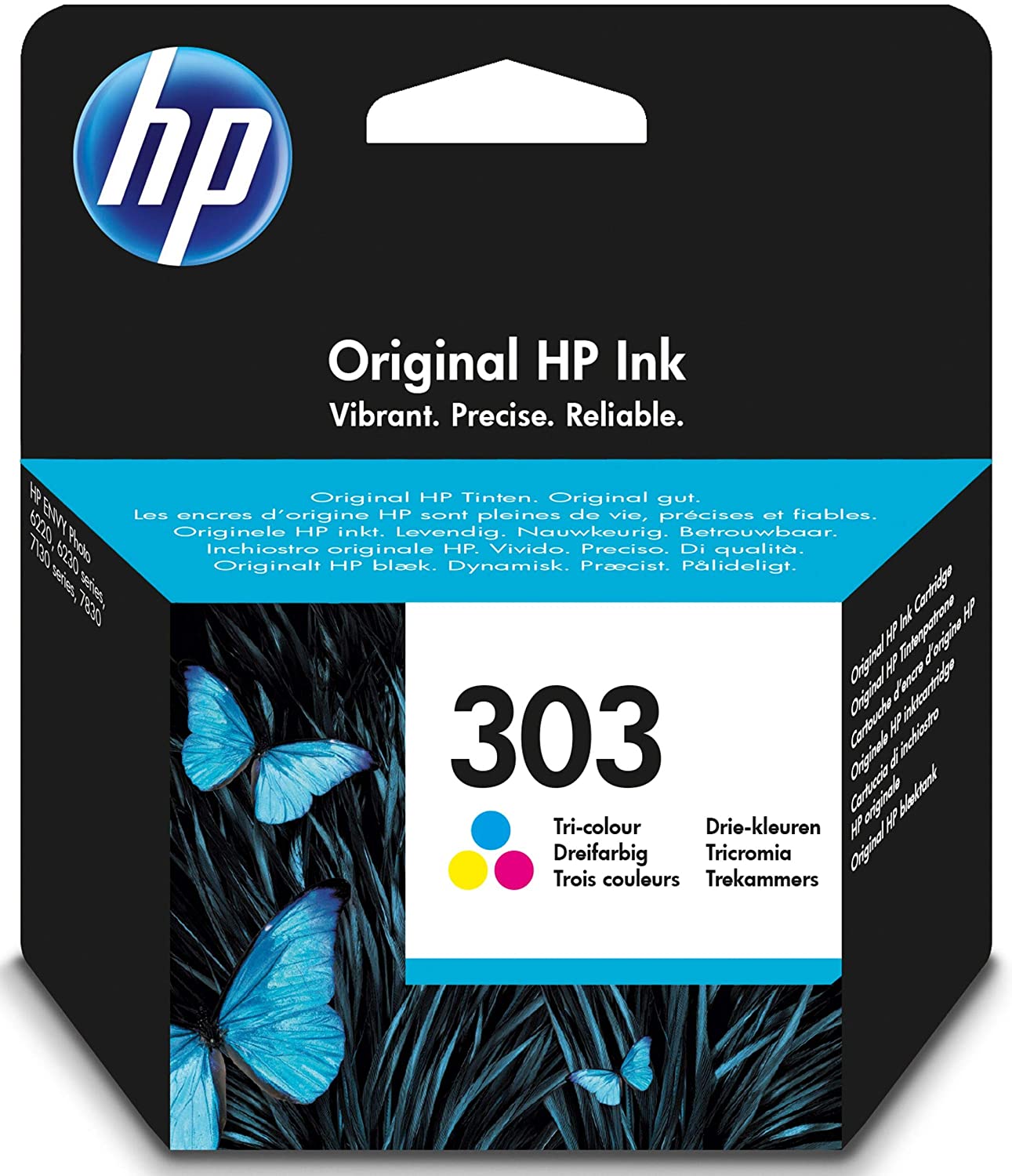 HP 303 Original Ink Cartridge | Tricolor - T6N01AE