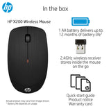 HP Wireless Mouse X200 with Adjustable DPI Settings