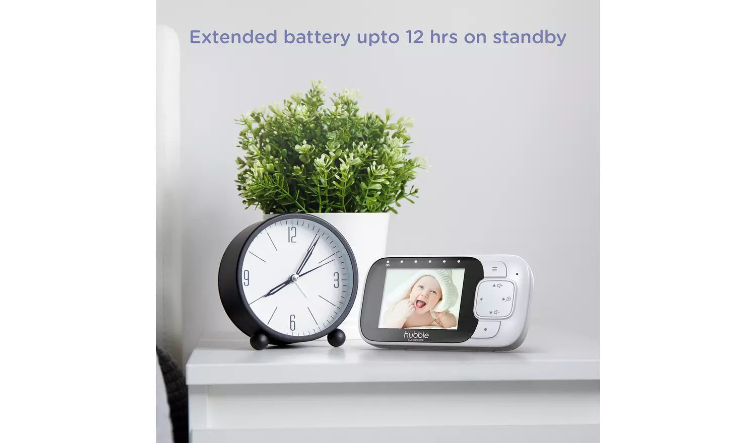 Monitor de bebé con video View Glow de 2.8" de Hubble Nursery 