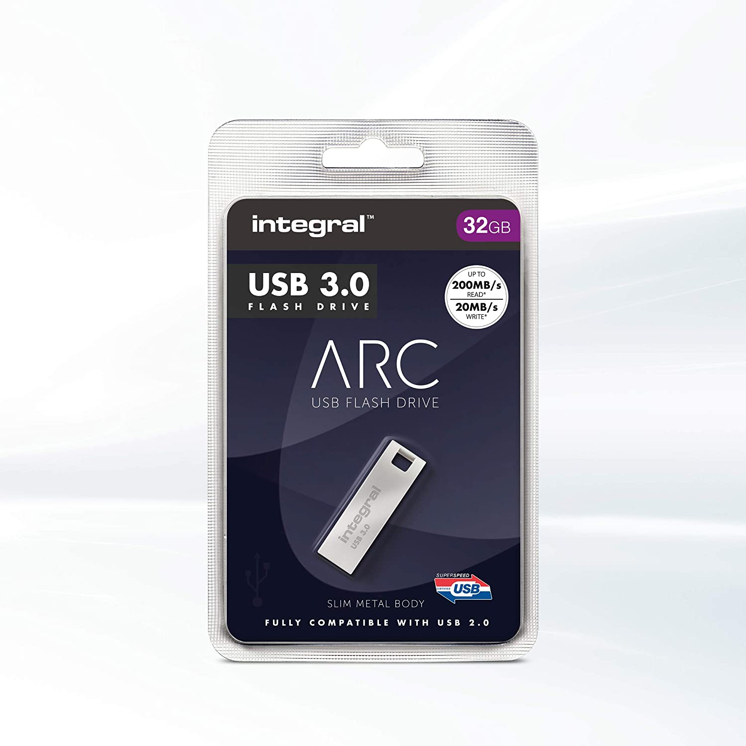 Integral INFD32GBARC3.0 32GB USB 3.0 Arc Flash Drive