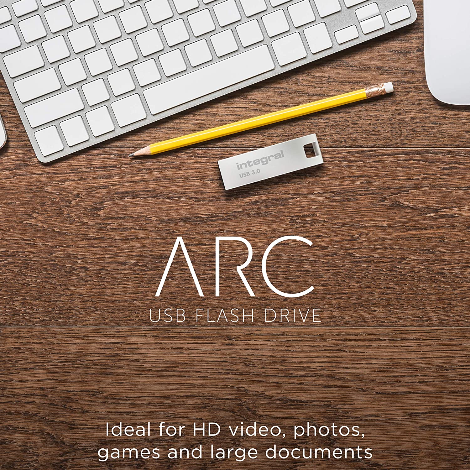 Integral INFD128GBARC3.0 128GB USB 3.0 Arc Flash Drive