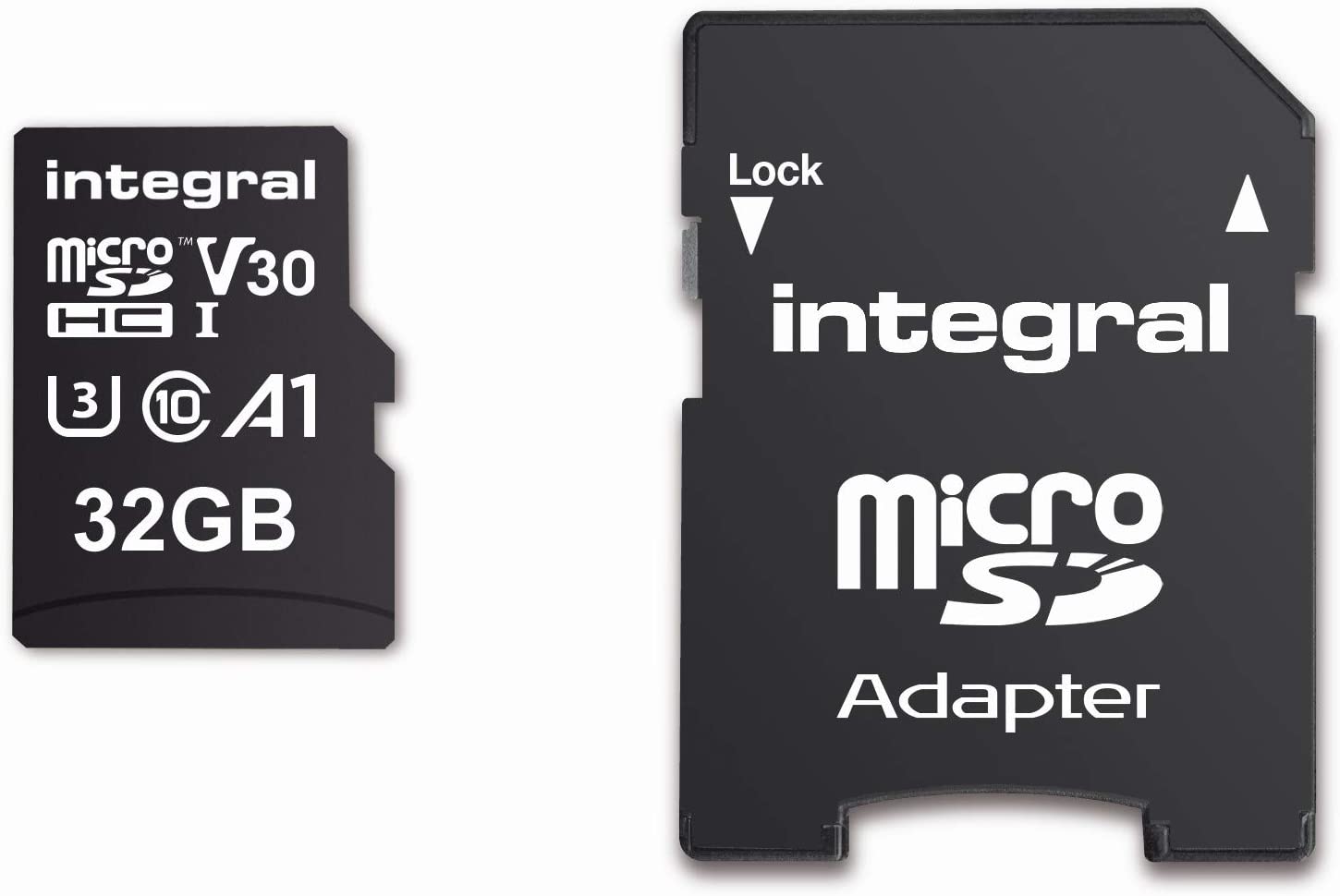 Integral INMSDH32G-100V30 32GB High Speed MICROSDHC/XC V30 UHS-I U3 Memory Card