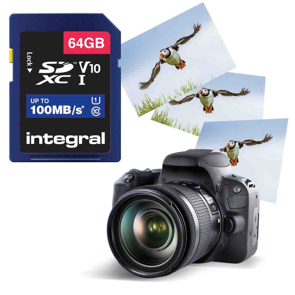 Integral INSDH32G-100V10 32GB High Speed SD Card SDHC/XC 100MB/S UHS-I V10 U1