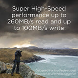 Integral ULTIMAPRO X2 256GB UHS-II V60 Up to 260MBs Read, 100MBs Write Speed SD Card