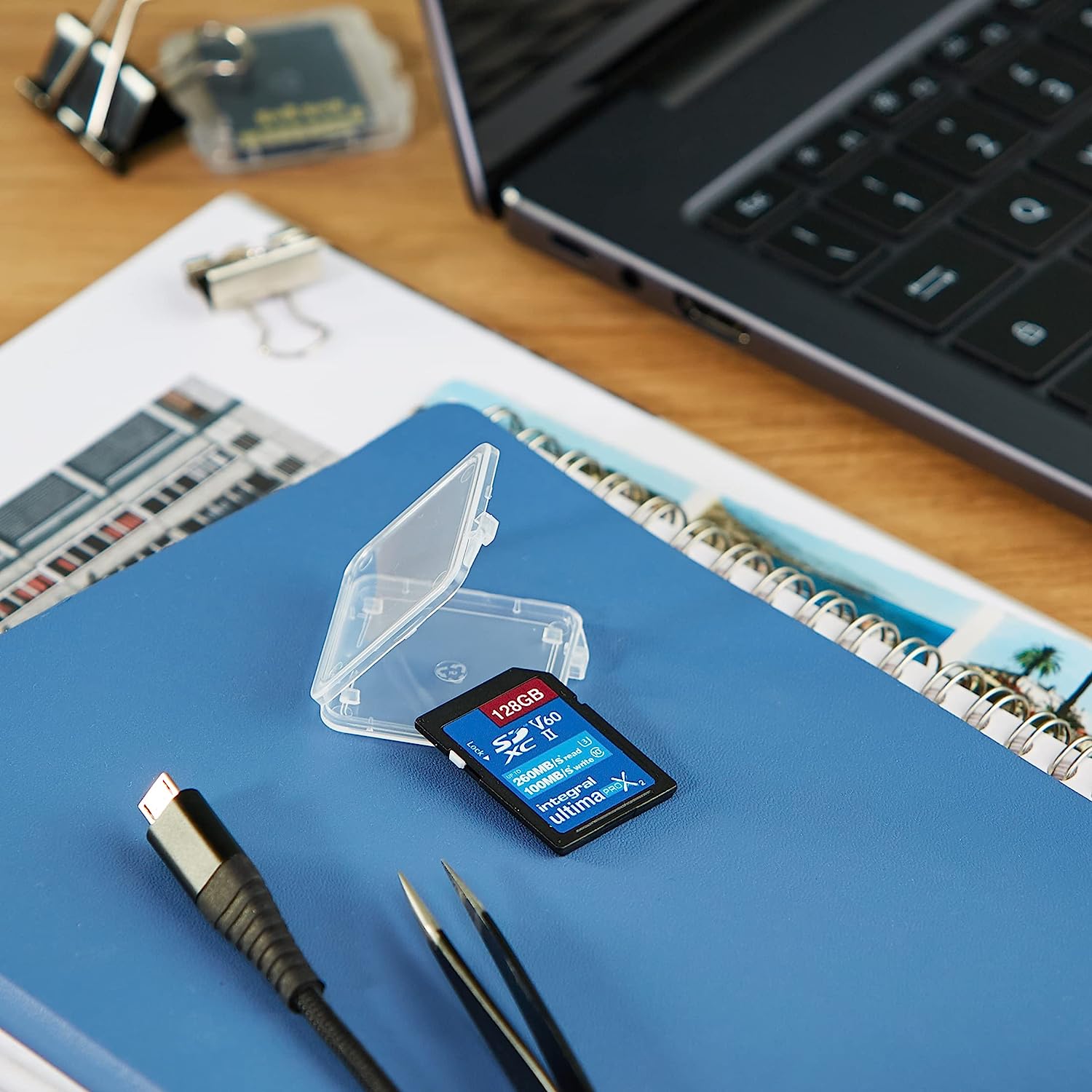 Integral ULTIMAPRO 128GB UHS-II SD Card V60 Up to 260MBs Read, 100MBs Write Speed