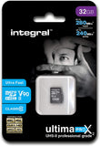 Integral INMSDH32G-280/240U2 UltimaPro X2 MicroSDHC 280/240MB UHS-II V90 l 32GB