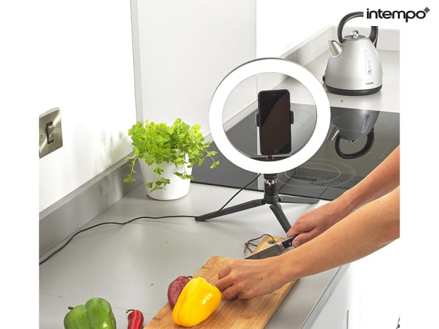 Luz para selfies de escritorio Intempo