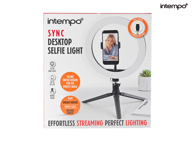 Luz para selfies de escritorio Intempo