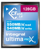 Integral INCFA128G-550/540 Ultima Pro X2 CFast 2.0 Memory Card 128GB