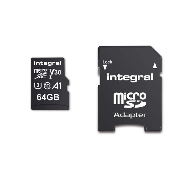 Integral INMSDX64G-100V30 High Speed Memory Card 64GB UHS-I U3