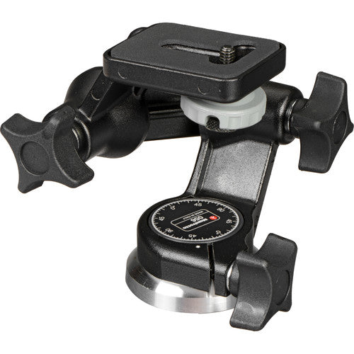 Cabezal Manfrotto 056 de 3 vías con giro e inclinación y montura de 1/4