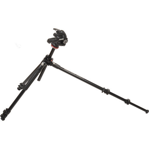Trípode doble de aluminio Manfrotto 290 con cabezal panorámico/inclinable de 3 vías 