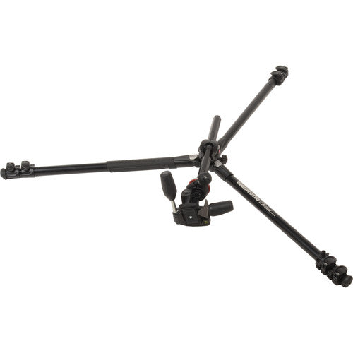 Trípode doble de aluminio Manfrotto 290 con cabezal panorámico/inclinable de 3 vías 