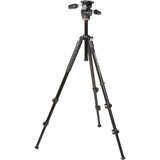 Manfrotto 290 Xtra Aluminium 3-Section Tripod with 804 3-Way Pan/Tilt Head