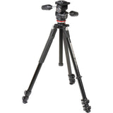 Manfrotto 290 Xtra Aluminium 3-Section Tripod with 804 3-Way Pan/Tilt Head