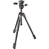 Manfrotto 290 Xtra Aluminium 3-Section Tripod with 804 3-Way Pan/Tilt Head