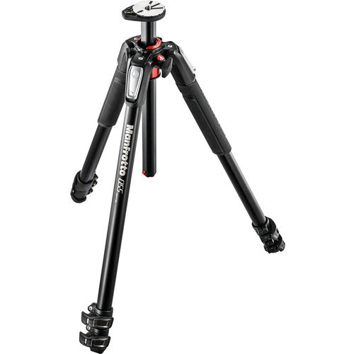 Trípode fotográfico Manfrotto 055 de aluminio de 3 secciones con columna horizontal