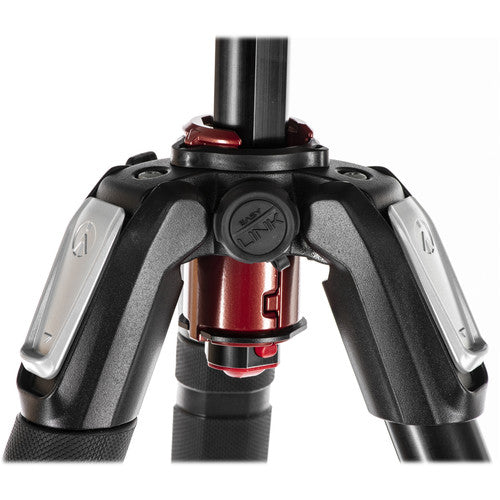 Trípode fotográfico Manfrotto 055 de aluminio de 3 secciones con columna horizontal