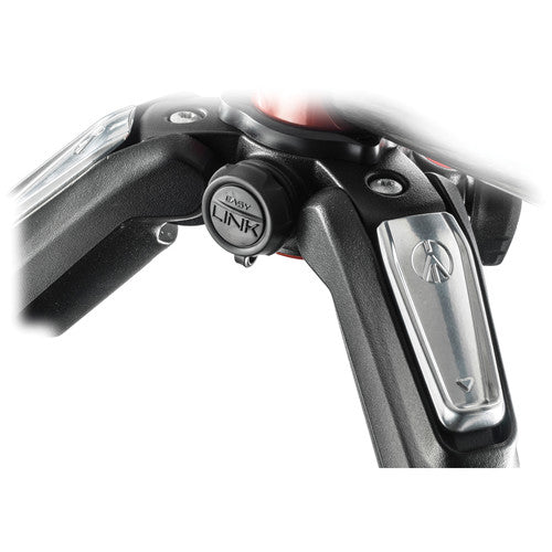 Trípode fotográfico Manfrotto 055 de aluminio de 3 secciones con columna horizontal