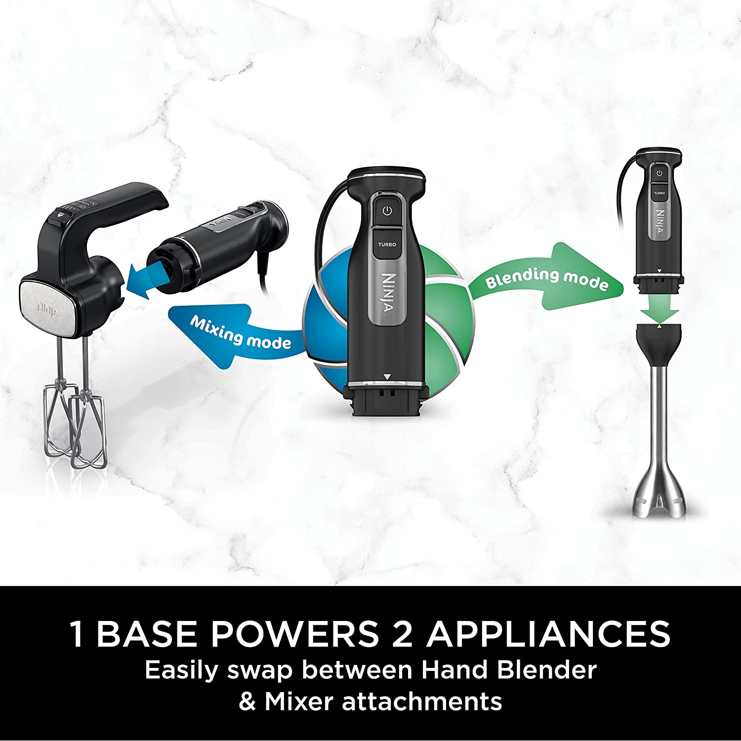 Ninja Foodi 2-in-1 Hand Blender & Mixer - CI090UK