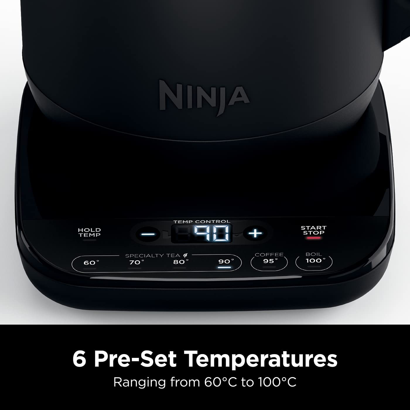 Hervidor de agua Ninja Perfect Temperature de ebullición rápida | Negro - KT200UK