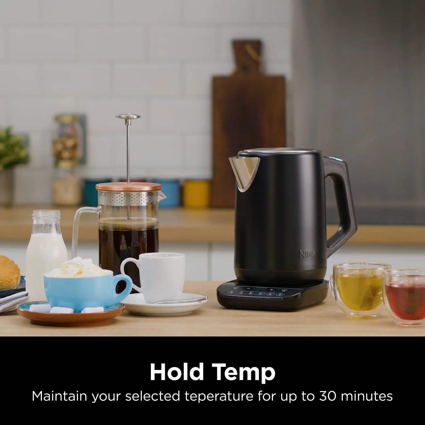 Ninja Perfect Temperature Rapid Boil Kettle | Black - KT200UK
