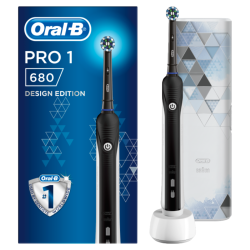 Oral-B Pro 1 680 Cross Action Electric Toothbrush | Black
