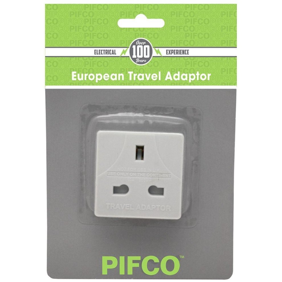 Pifco European Travel Adaptor