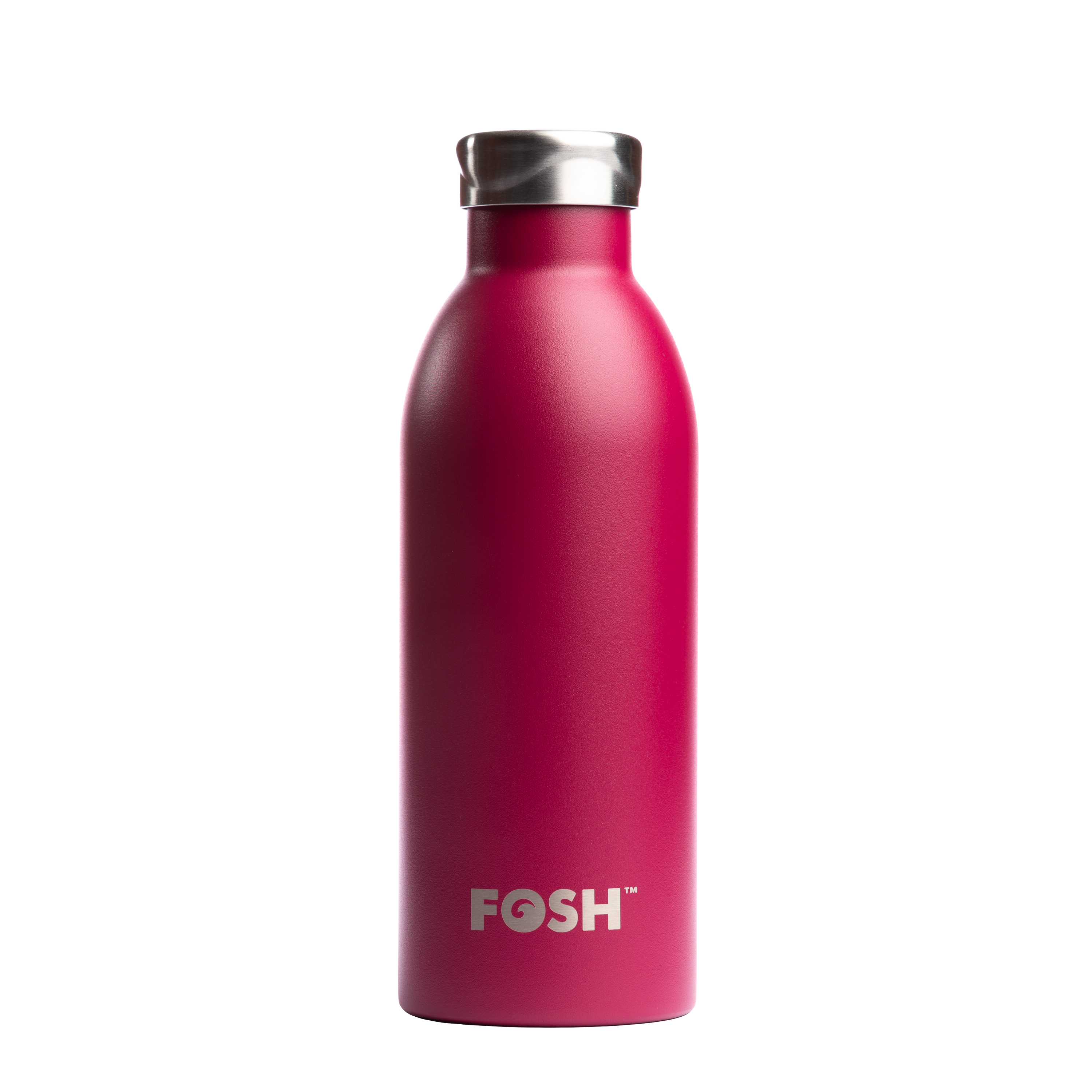 Botella reutilizable térmica Fosh Vital 2.0 de 500 ml, color granada