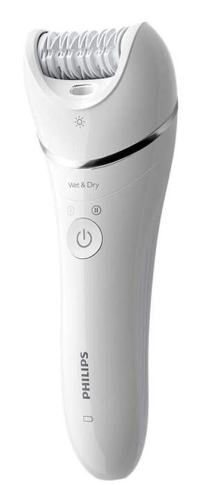 Depiladora inalámbrica en seco y húmedo Philips Serie 8000