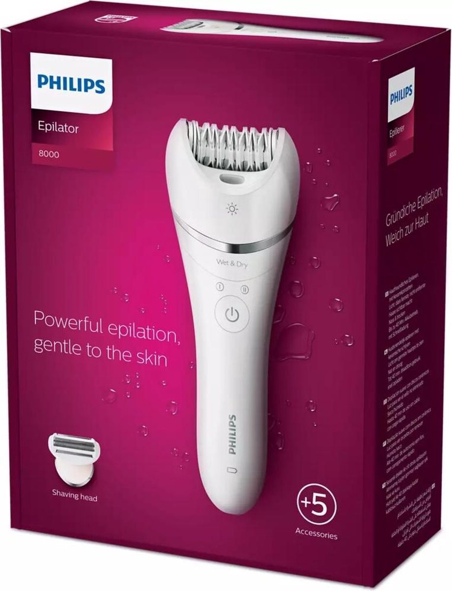 Philips Series 8000 Wet and Dry Cordless Epilator