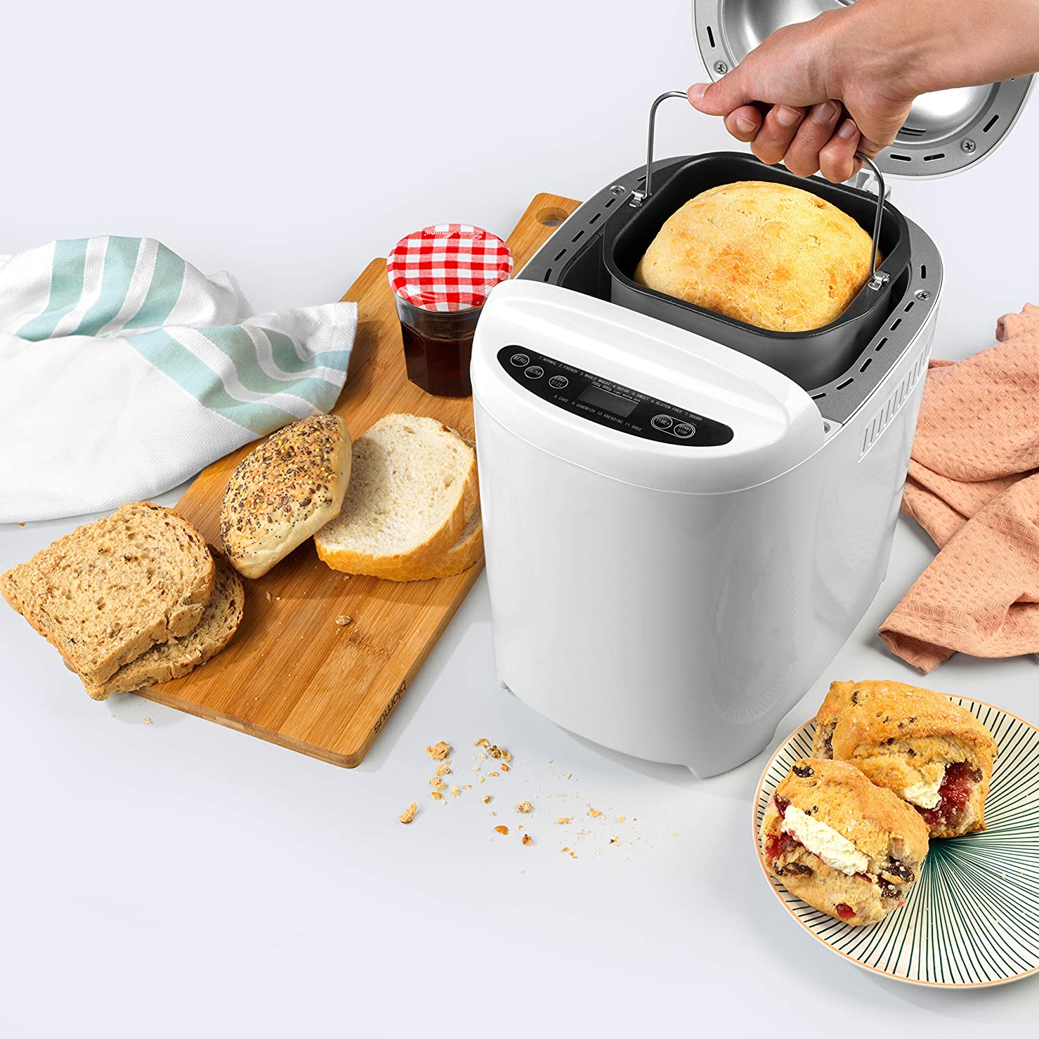 Panificadora digital Progress | Blanca