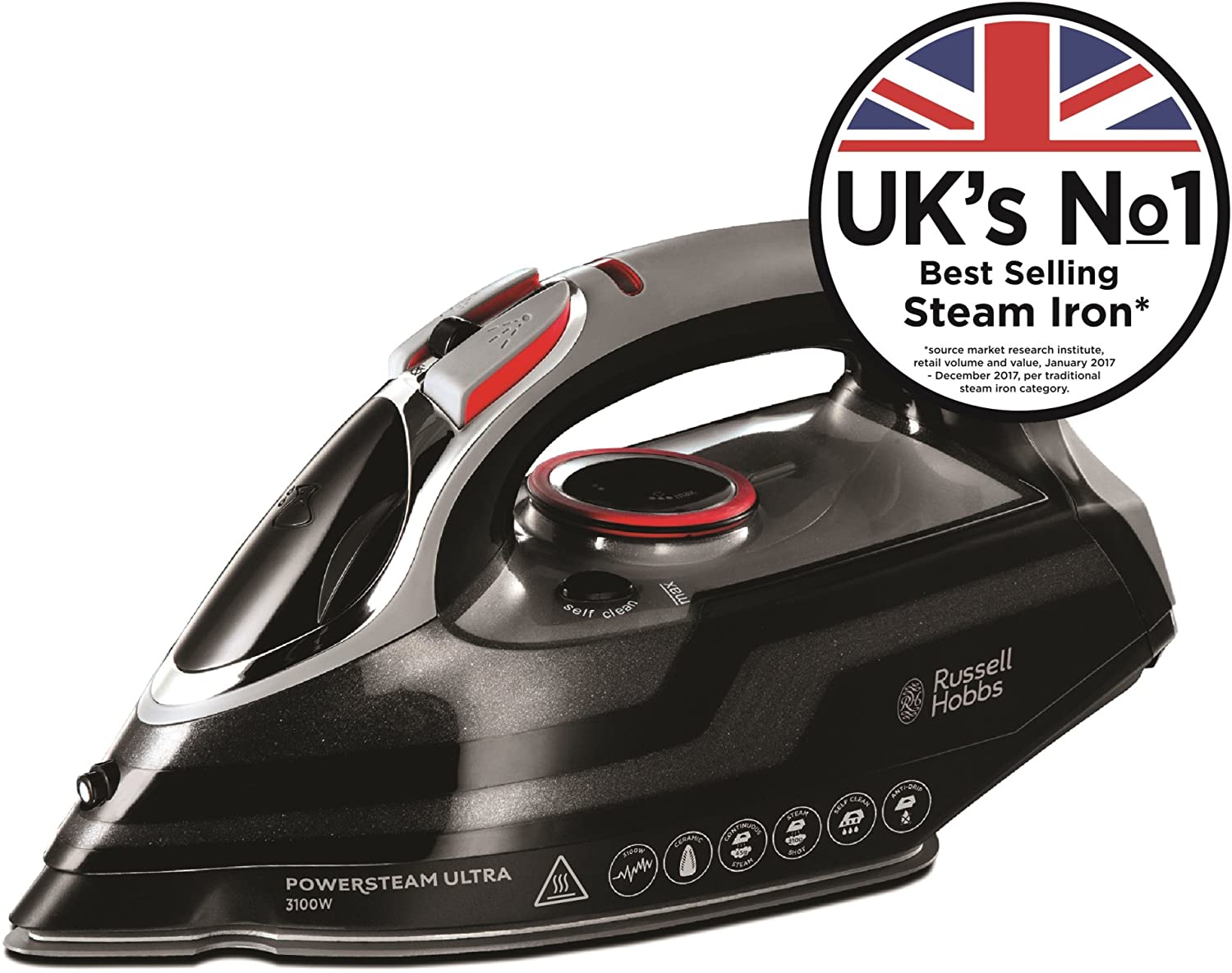 Russell Hobbs Powersteam Ultra 3100W Steam Iron - 20630