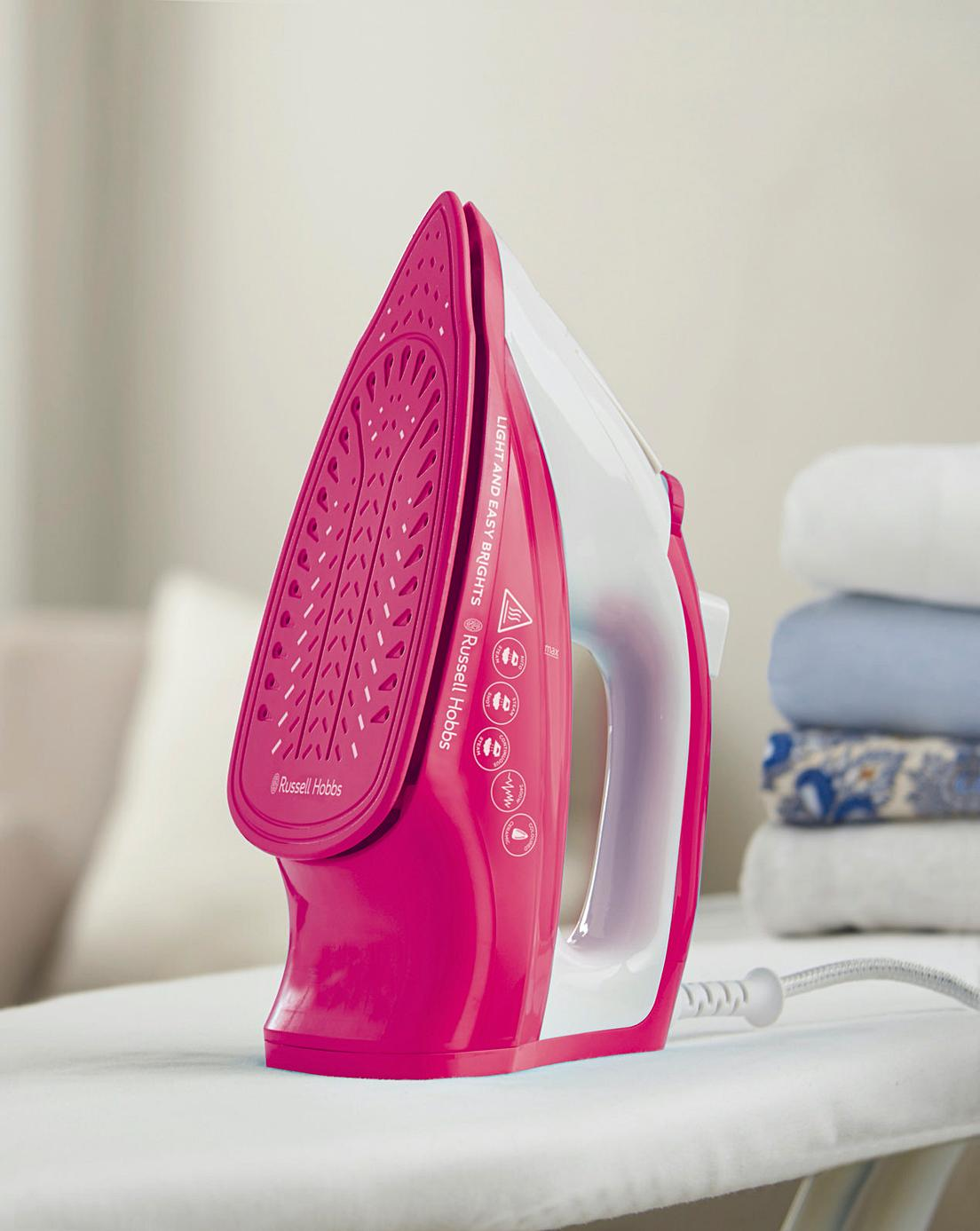 Russell Hobbs 2400w Light and Easy Brights Steam Iron | Berry