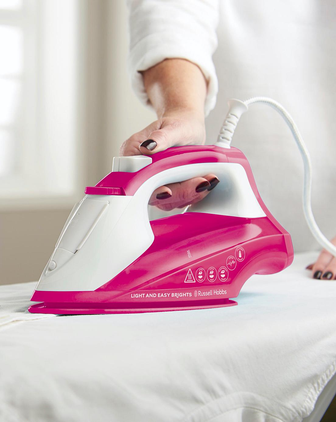 Russell Hobbs 2400w Light and Easy Brights Steam Iron | Berry
