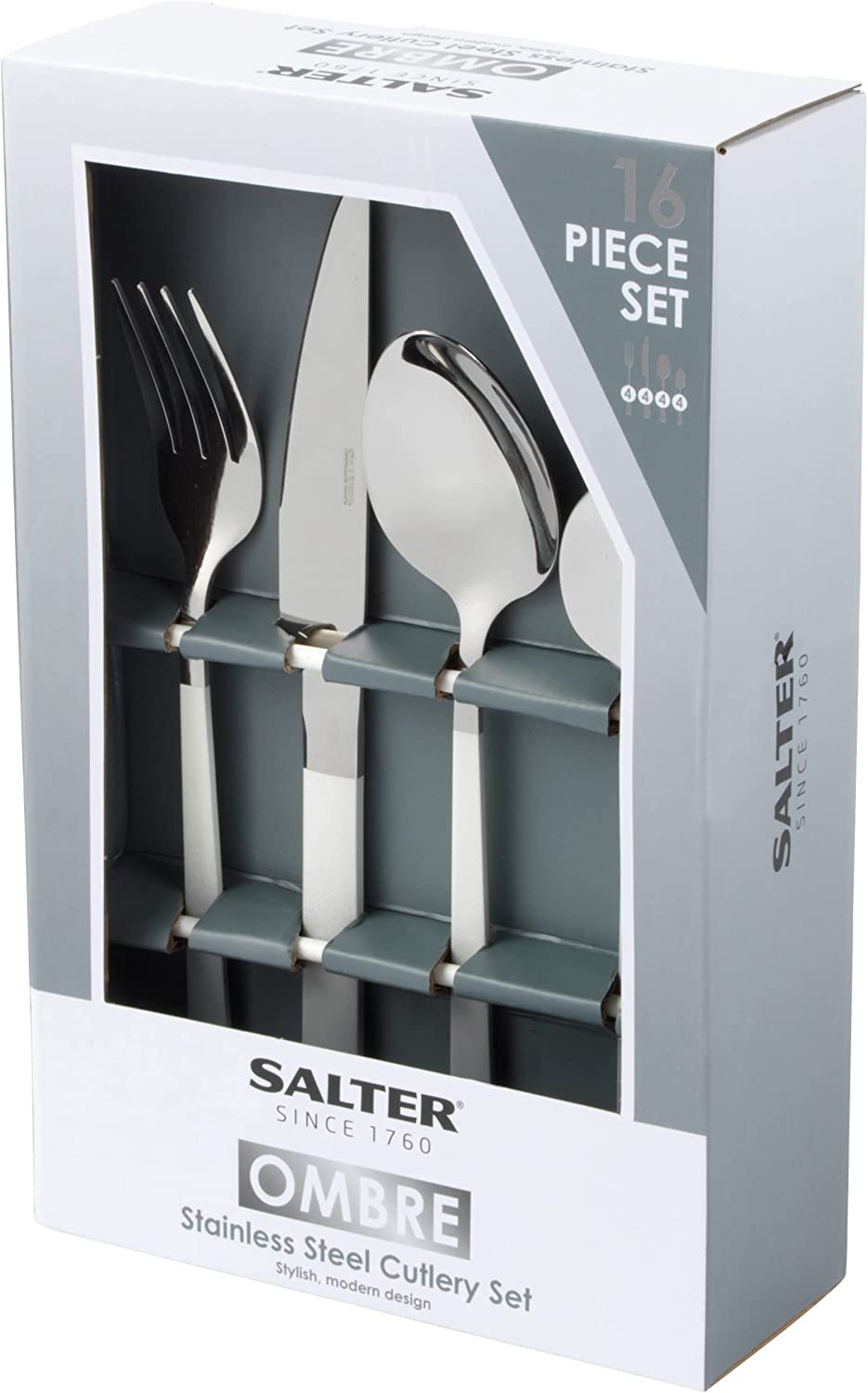 Salter Ombre Collection 16-Piece Stainless Steel Cutlery Set